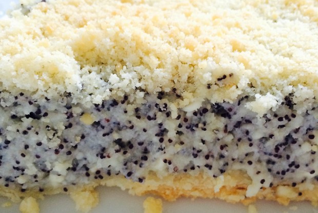 Немецкий творожник с маковой начинкой