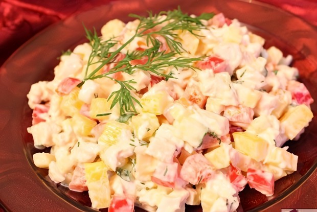 Нежный салат для дам