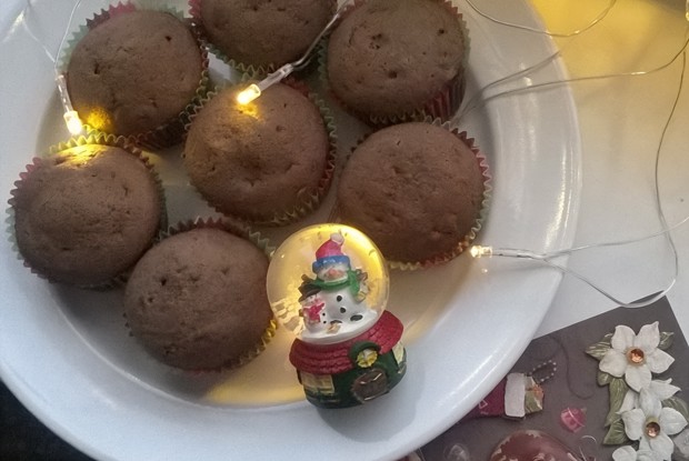 Нежные маффины с кусочками шоколада