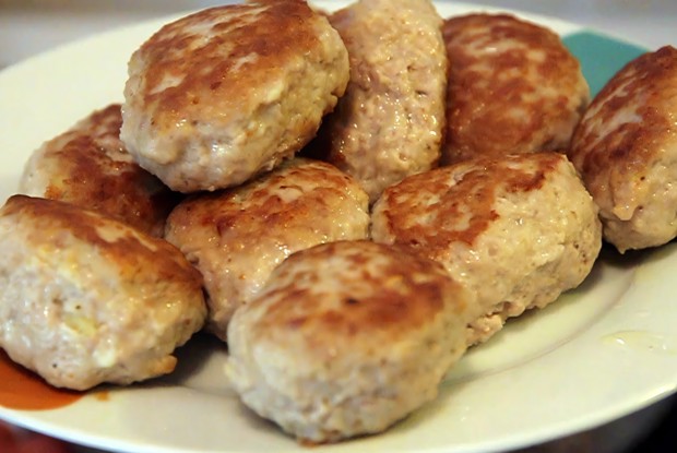 Нежные свиные котлетки с картофелем и овсяными хлопьями