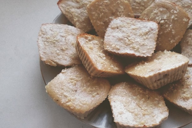 Нежные творожно-банановые маффины (без муки и сахара)