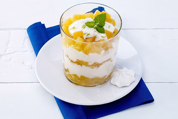 Нежный кокосовый мусс с абрикосами