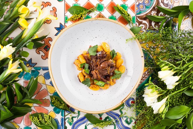 Ньокки с бараньей голенью