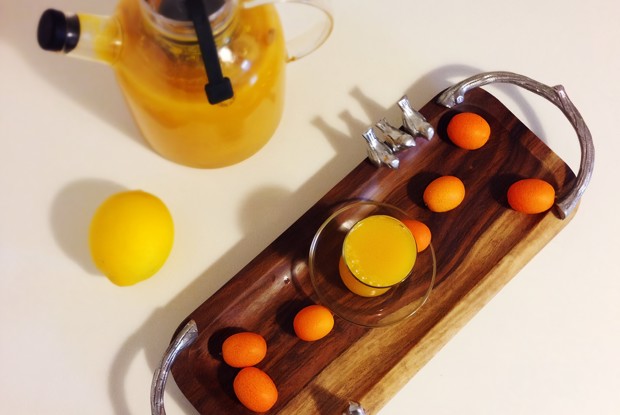 Облепиховый нечайный чай с имбирем