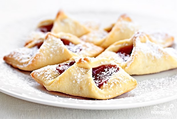 Творожное печенье с вареньем