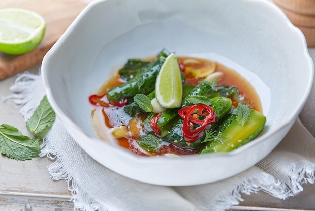 Огурцы с мятой