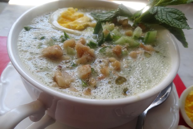 Огуречно-кефирный суп