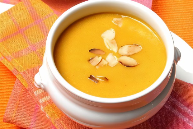 Охлажденный суп из миндаля