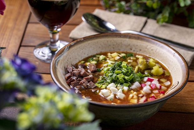 Окрошка на квасе и пиве