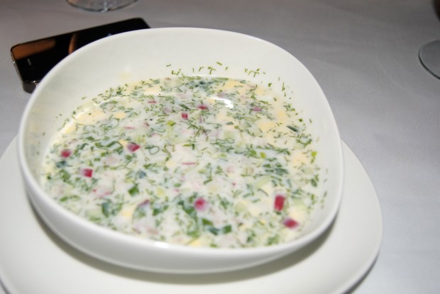 Окрошка на сыворотке