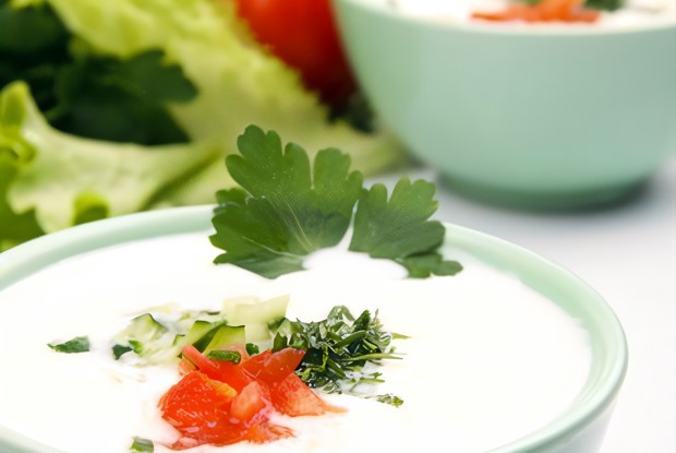 Окрошка с бараниной по-ашхабадски