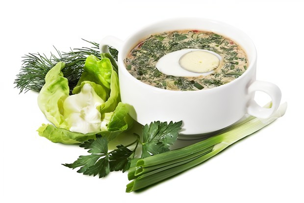 Окрошка с редисом