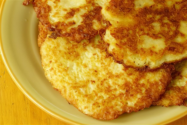 Оладьи из картофельного пюре с курицей