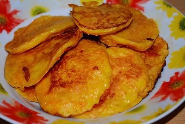 Оладьи из моркови с овсянкой