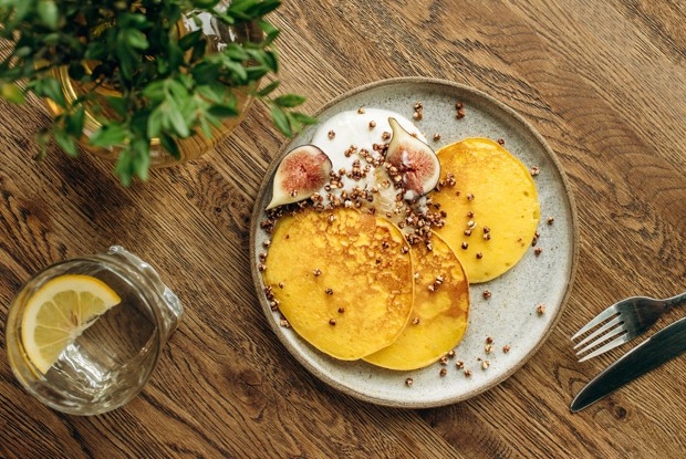 Оладьи из рикотты с тыквой