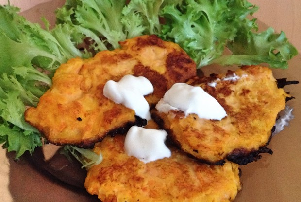 Оладьи морковные на кефире