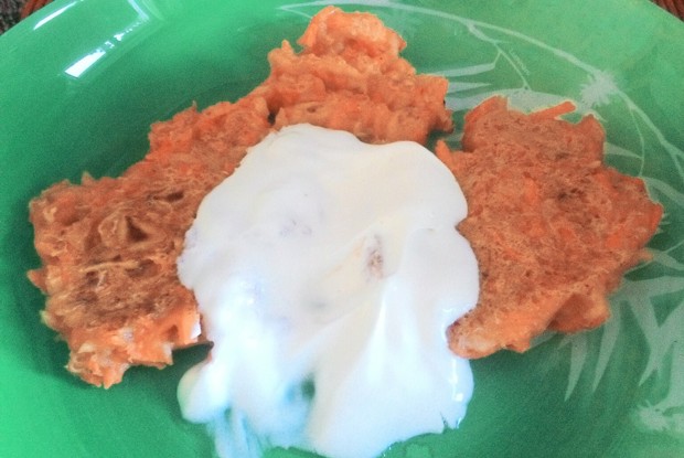 Оладьи морковно-яблочные