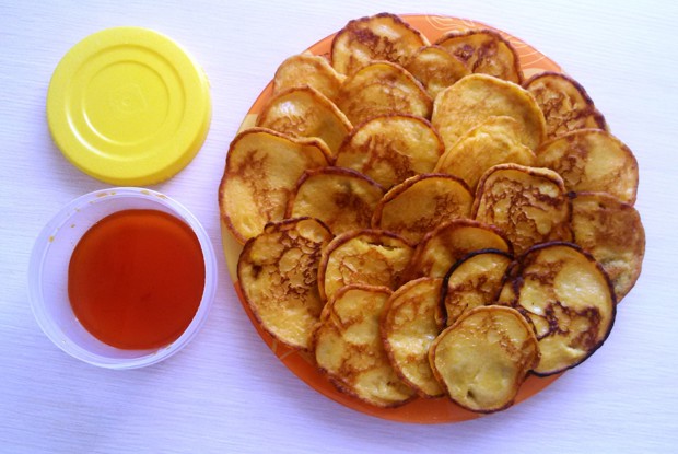 Оладьи с тыквой на кефире