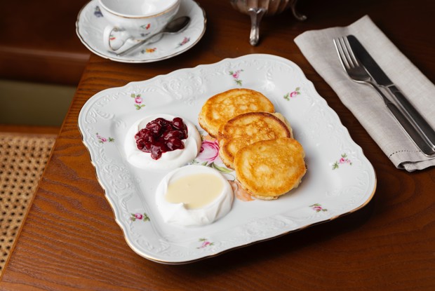 Оладьи на кефире от ресторана Saviv