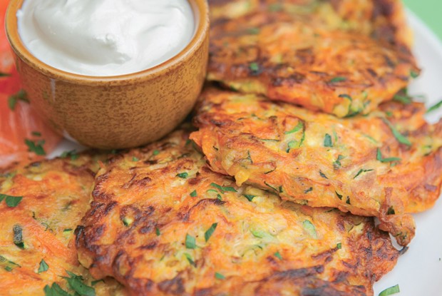 Оладушки из тыквы и цукини