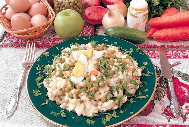 Оливье по-старинному рецепту