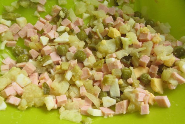 Оливье с домашним майонезом