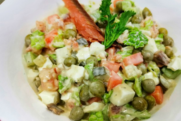 Оливье с горбушей