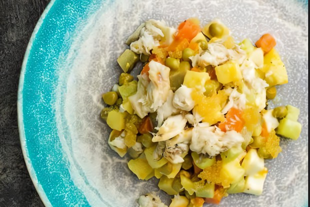 Оливье с муксуном