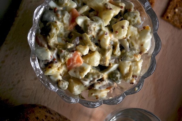 Оливье с ростбифом