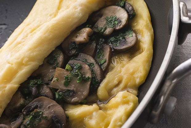 Омлет с грибами и эстрагоном