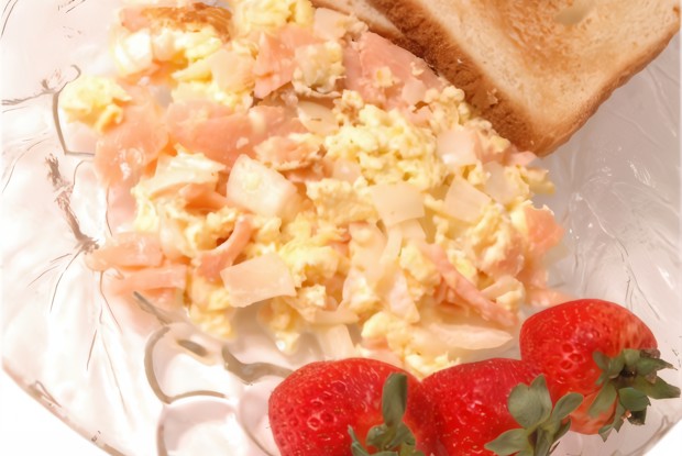 Омлет с семгой
