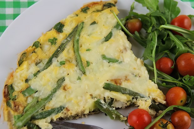 Омлет с замороженными овощами