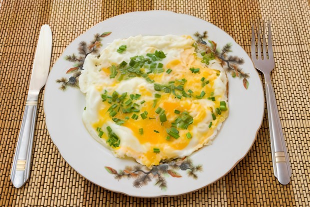 Омлет с зеленым луком