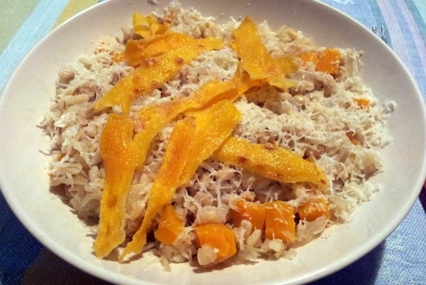 Орцотто с фенхелем, тыквой и сыром пекорино