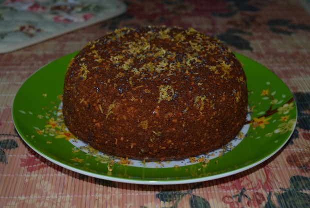 Ореховый бисквит с цитрусовым сиропом