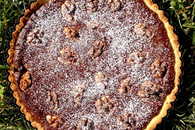 Ореховый тарт с шоколадом