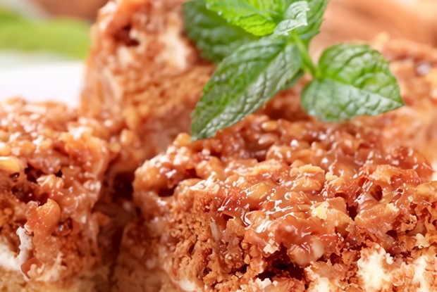 Ореховый торт с грильяжем