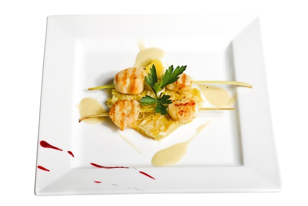 Осетрина в мандариновом соке