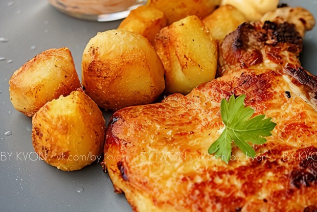 Острая свинина с молодым картофелем