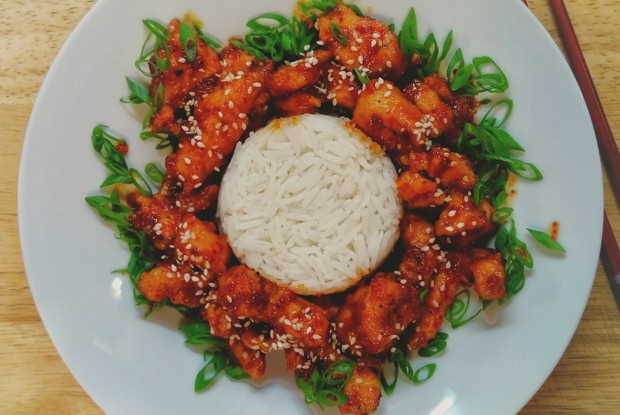 Острая курица в китайском стиле