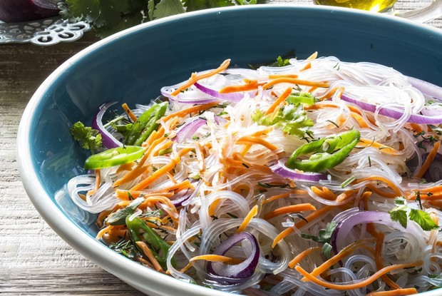 Острая морковь с фунчозой