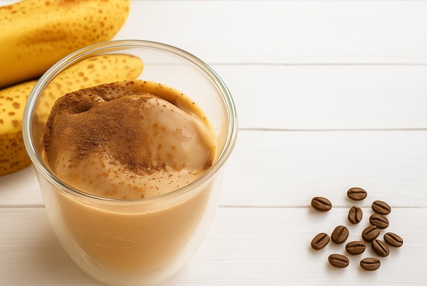 Простой летний кофейно-банановый десерт