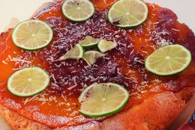 Открытый пирог с лимонный кремом