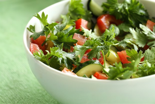 Овощи с сыром и травами