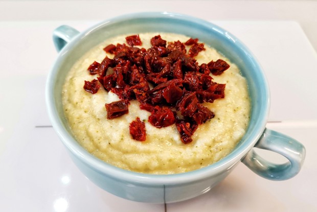 Овощное пюре с вялеными томатами