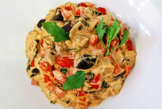 Овощное рагу со сливками