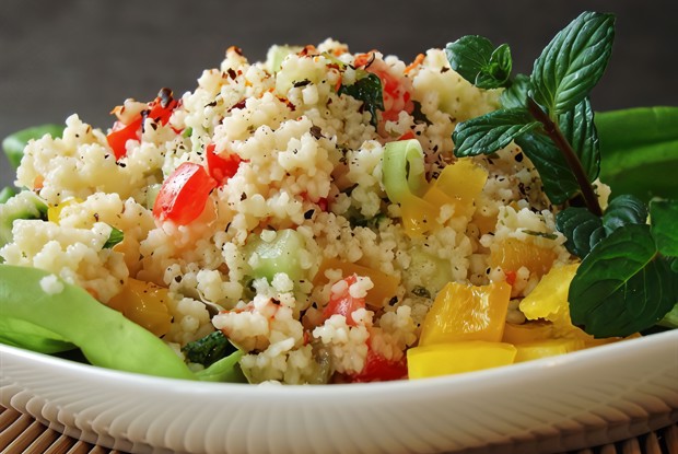 Овощной салат с кускусом