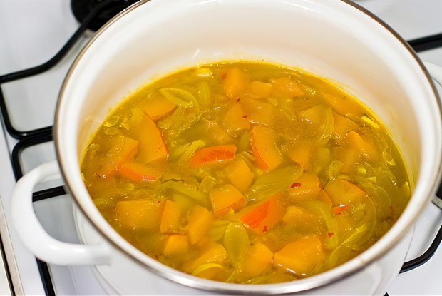 Овощной суп с тыквой
