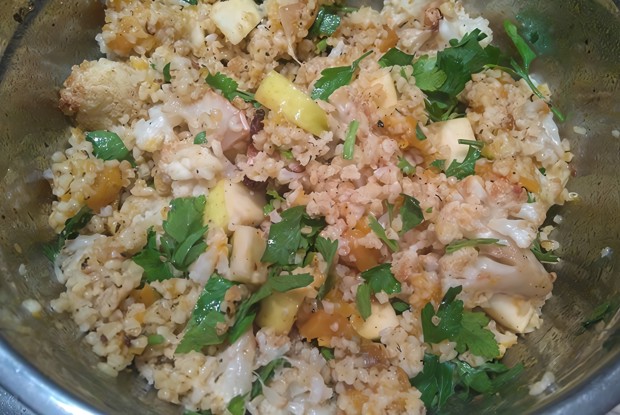 Овощной салат с булгуром