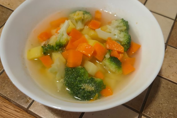 Овощной суп с фасолью